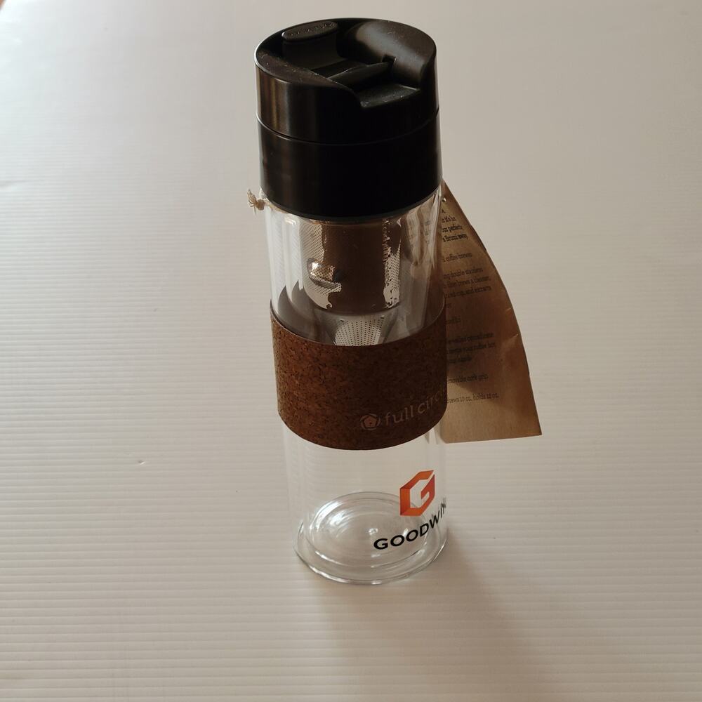 Full Circle Brumi Pour Over Brew Bottle Tumbler Travel Coffee Tea Infuser New